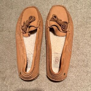 UGG Women's Brown Moccasins with Bow Detail